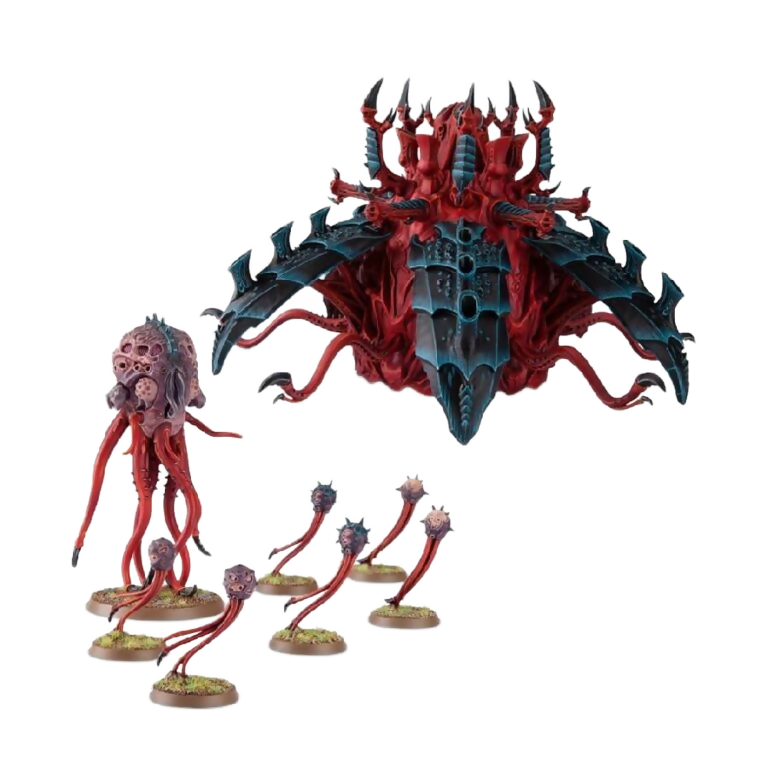 Sporocyst and Mucolid Spore (Custom Painted) (Assembled) From Warhammer 40k on Wargame Trader