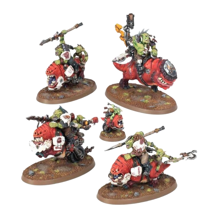 Squighog Boyz (Unpainted) (Assembled) From Warhammer 40k