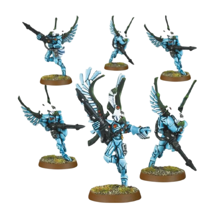 Swooping Hawks (Unpainted) (Assembled) From Warhammer 40k