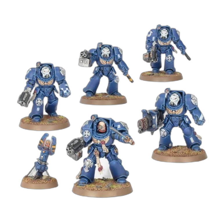 Terminator Squad (Unpainted) (Assembled) From Warhammer 40k