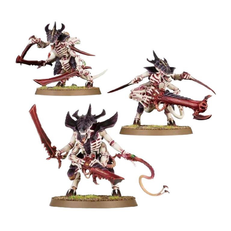 Tyranid Warriors (Unpainted) (Assembled) From Warhammer 40k