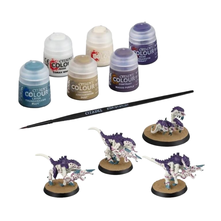 Tyranids: Termagants and Ripper Swarm + Paints Set (Unpainted) (Assembled) From Warhammer 40k on Wargame Trader