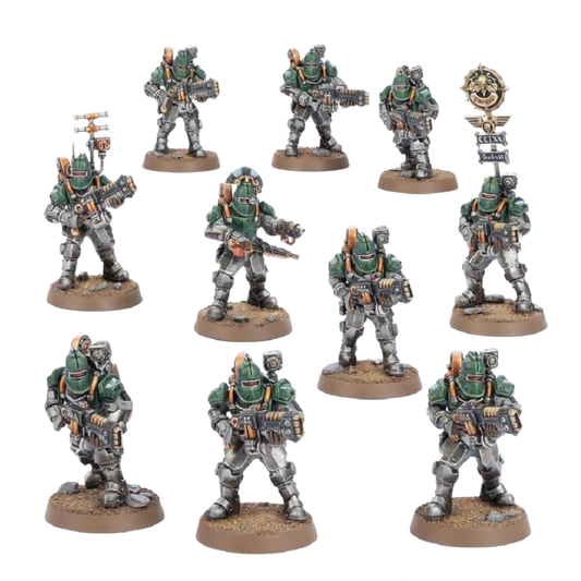 Veletaris Storm Section New In Box Veletaris Storm Section, First Release Year: 2024. Material: Plastic. Factions: Imperium Armies. (Unpainted) (New In Box) -- Elevate your Solar Auxilia forces with the for Warhammer On Wargame Trader
