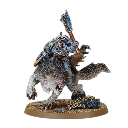 Wolf Lord on Thunderwolf Unpainted New in Box Warhammer 40k Miniature