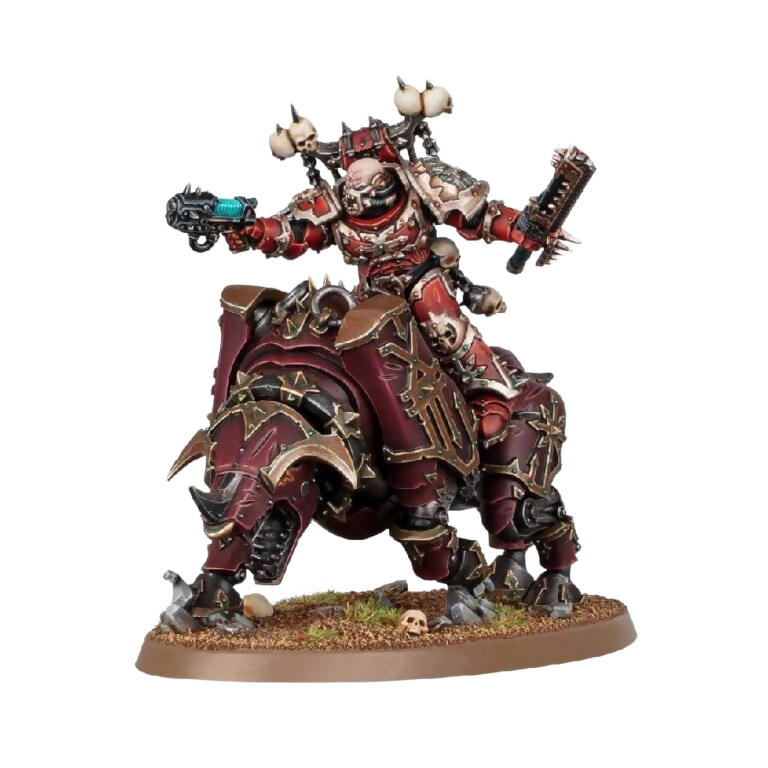 World Eaters Lord on Juggernaut (Unpainted) (Assembled) From Warhammer 40k on Wargame Trader