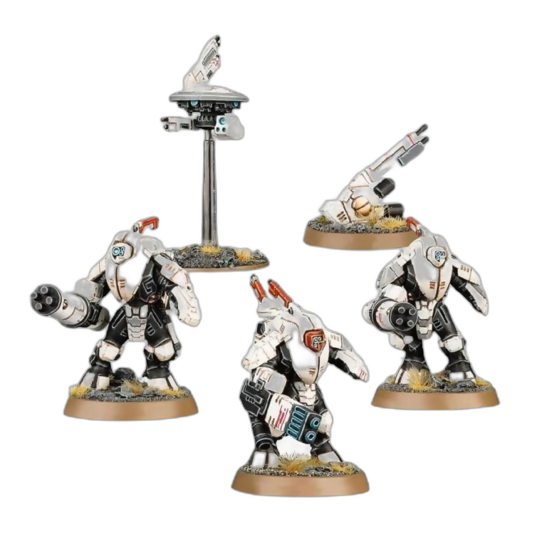 XV25 Stealth Battlesuits (Unpainted) (Assembled) From Warhammer 40k