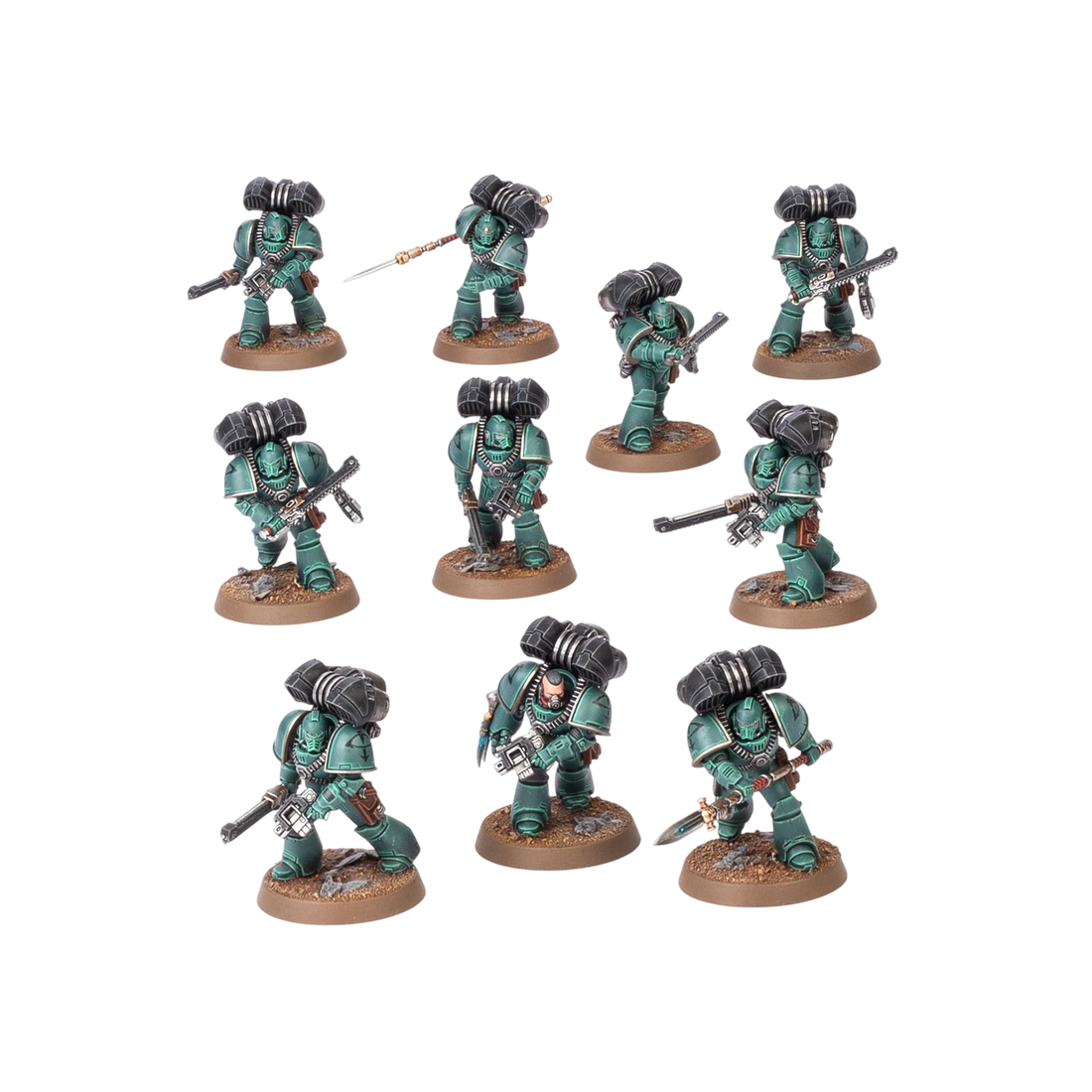 MkIV Assault Squad (Custom Painted) (Assembled)