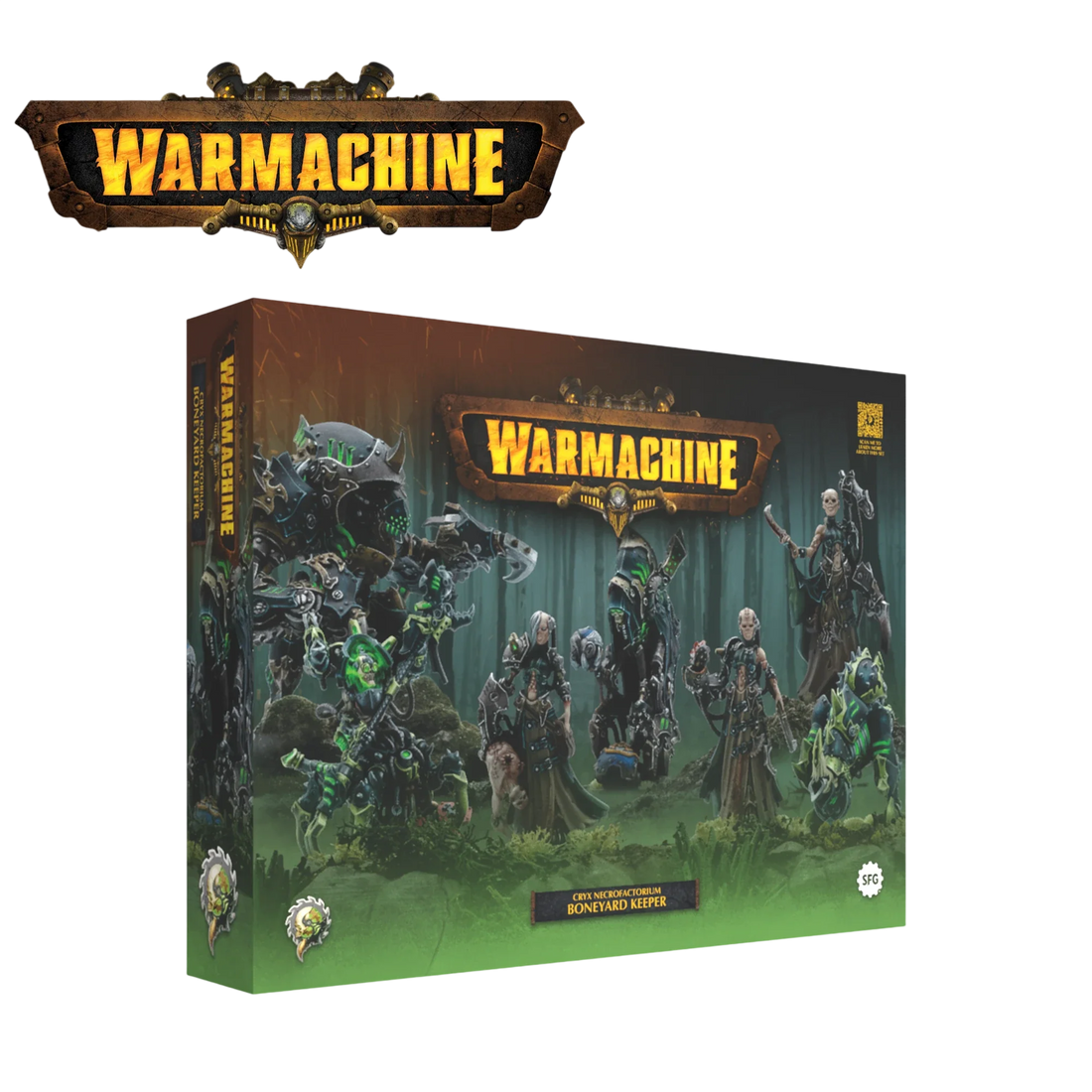 Cryx Necrofactorium Command Set - Boneyard Keeper (Unpainted) (Assembled)