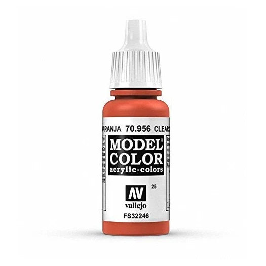Vallejo Model Color: Clear Orange (70.956) - 17ml