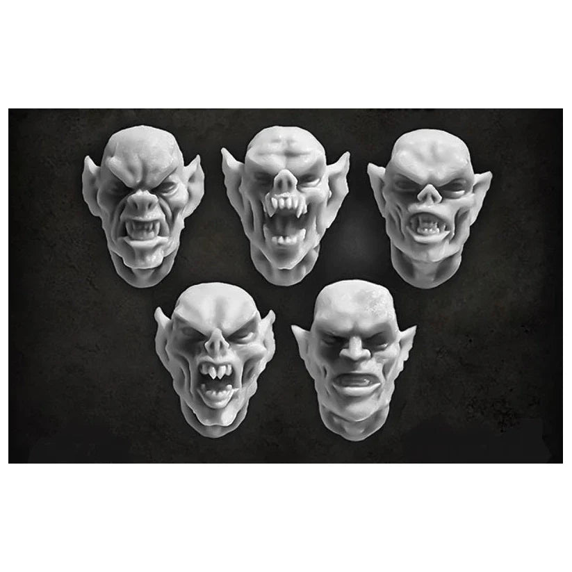 Green Stuff World for Models and Miniatures Frenzy Vampire Heads S140