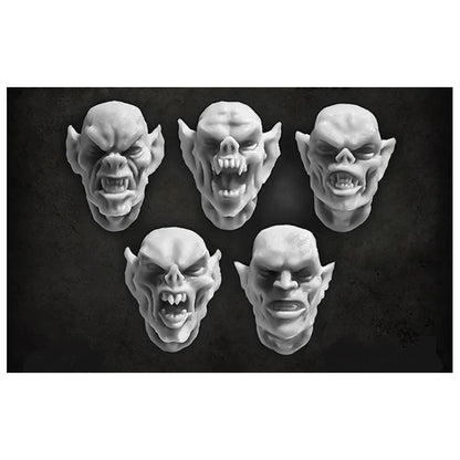 Green Stuff World for Models and Miniatures Frenzy Vampire Heads S140