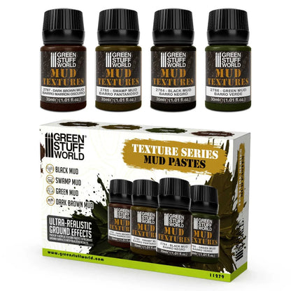Green Stuff World Mud textures set 30ml for Modeling and Dioramas
