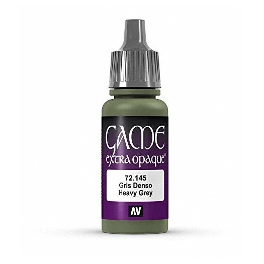 Vallejo Game Color Heavy Grey X-Opaque Paint, 17ml