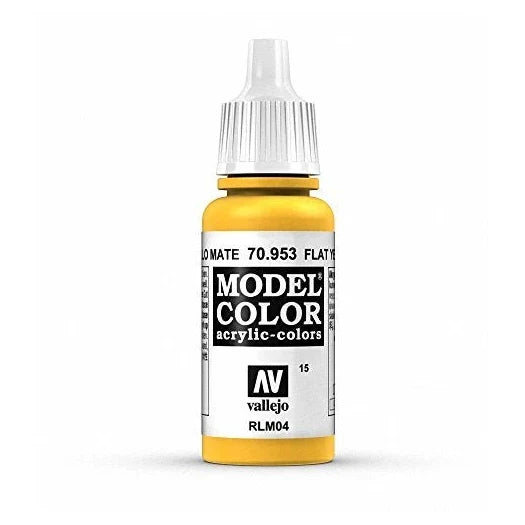 Vallejo Model Color Acrylic Paint, Flat Yellow