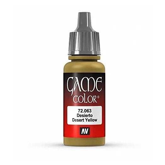 Vallejo Game Color Desert Yellow Paint, 17ml