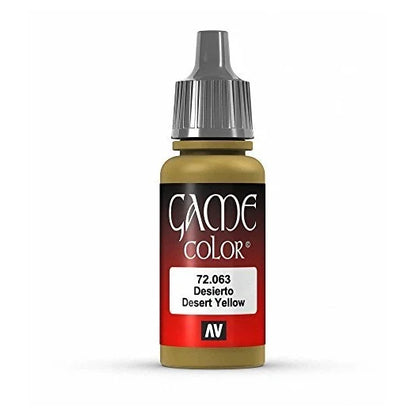 Vallejo Game Color Desert Yellow Paint, 17ml