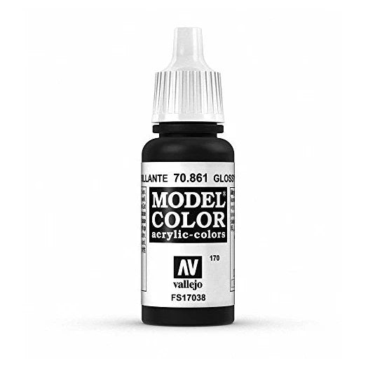 Vallejo Glossy Black Paint, 17ml