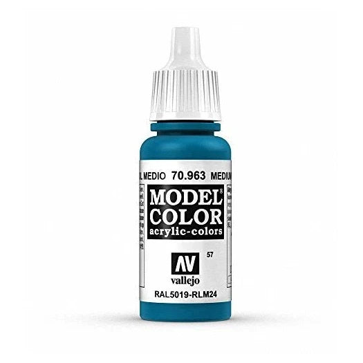 Vallejo Medium Blue Paint, 17ml
