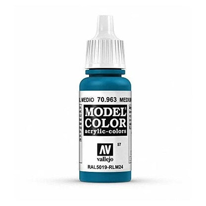 Vallejo Medium Blue Paint, 17ml