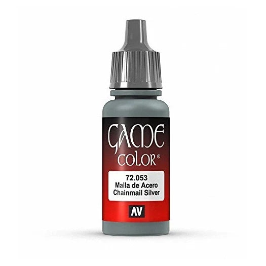 Vallejo Game Color Chainmail Silver Paint, 17ml