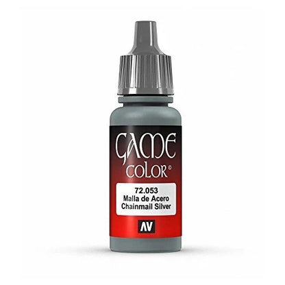 Vallejo Game Color Chainmail Silver Paint, 17ml