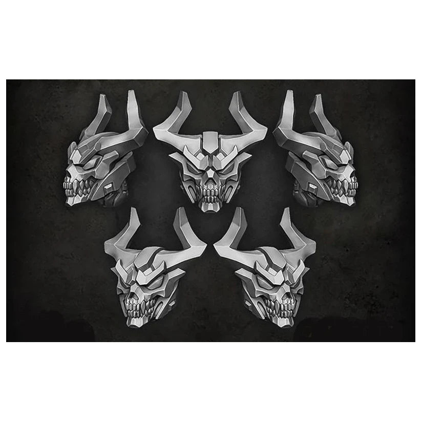 Green Stuff World for Models and Miniatures Demon Helmets S390