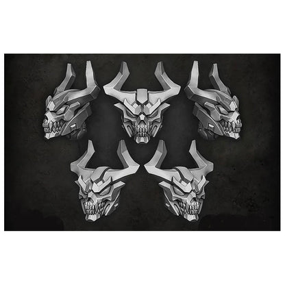 Green Stuff World for Models and Miniatures Demon Helmets S390