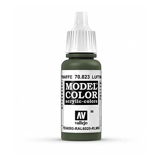Vallejo Model Color: Luftwaffe Cam. Green (70.823) - 17ml