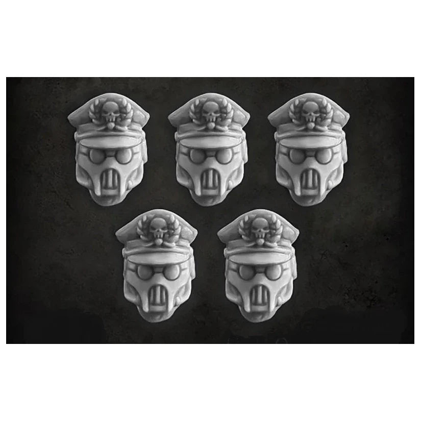 Green Stuff World for Models and Miniatures Masked Officer Heads S105