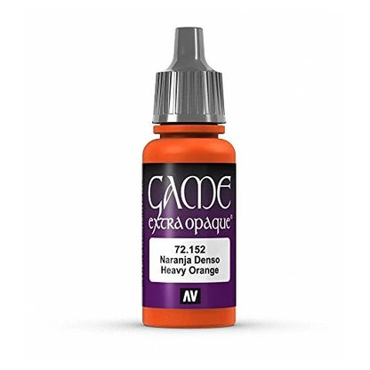 Vallejo Game Color Heavy Orange X-Opaque Paint, 17ml