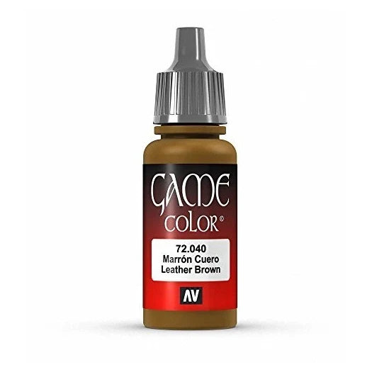 Vallejo Game Color: Leather Brown (72.040) - 17ml