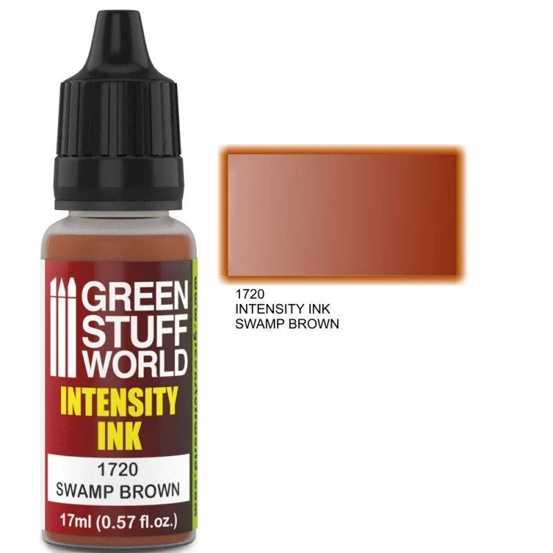 Green Stuff World – Intensity Ink for Models and Miniatures Swamp Brown 1720