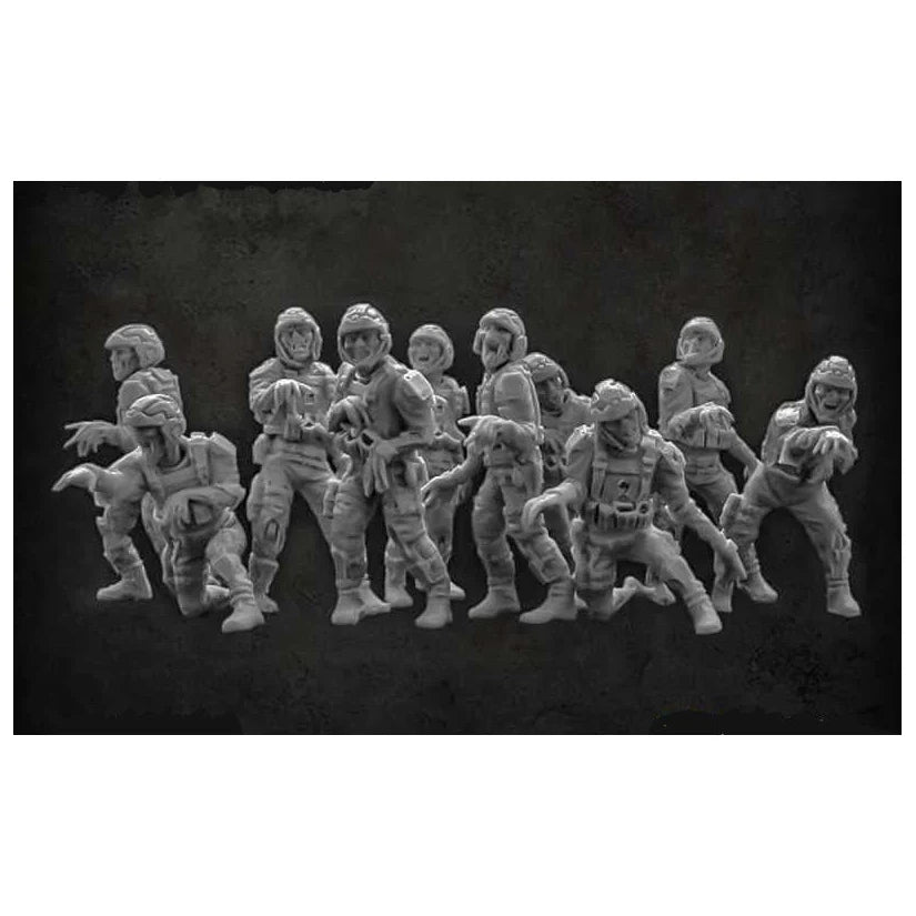 Green Stuff World for Models and Miniatures Zombie Troopers X012