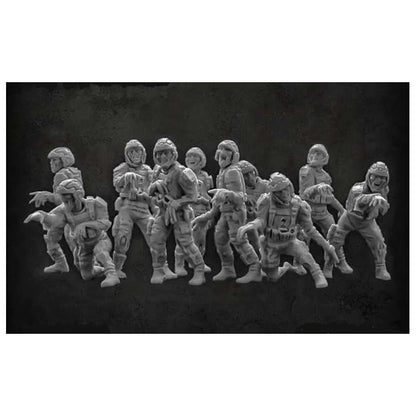 Green Stuff World for Models and Miniatures Zombie Troopers X012