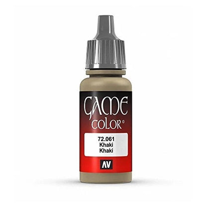Vallejo Game Color Khaki Paint, 17ml