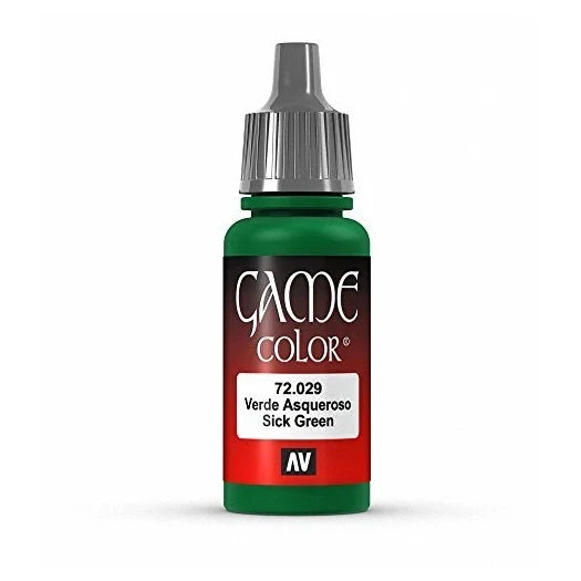 Vallejo Game Color Sick Green Paint, 17ml