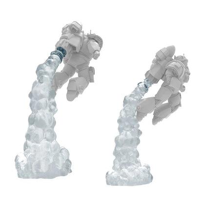 Green Stuff World Modular Clear Smoke Trails for Jump Packs - Wargaming