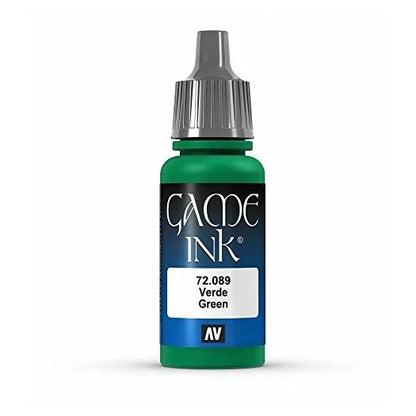 Vallejo Game Color Green Ink Paint, 17ml