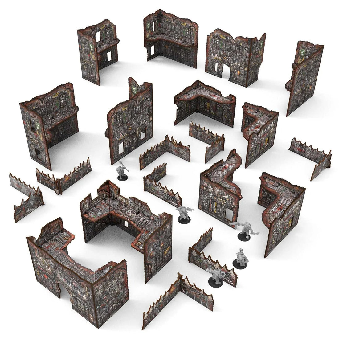 Green Stuff World Pre-Painted Foldable Matched Play terrain pack - Orks - Wargaming
