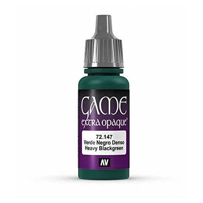 Vallejo Game Color Heavy Blackgreen X-Opaque Paint, 17ml