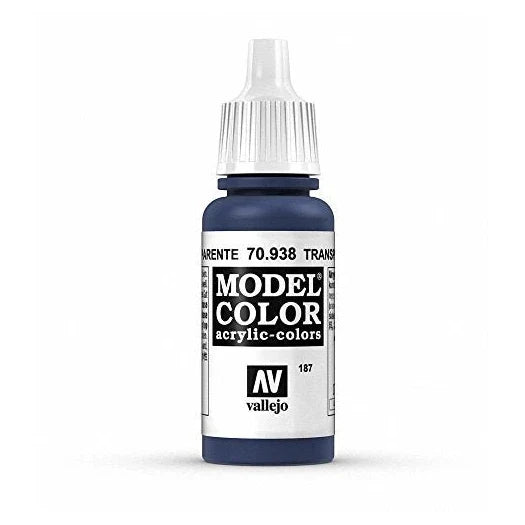 Vallejo Model Color: Transparent Blue (70.938, 17ml)