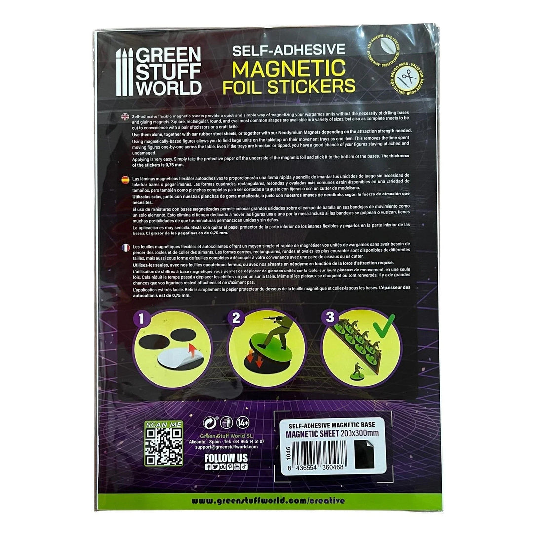Green Stuff World Magnetic Sheet - Self Adhesive 1046