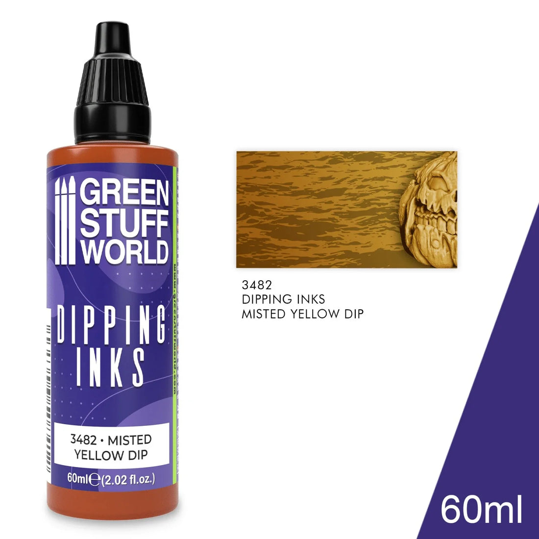 Green Stuff World Dipping Ink 60ml High Contrast Model Paint