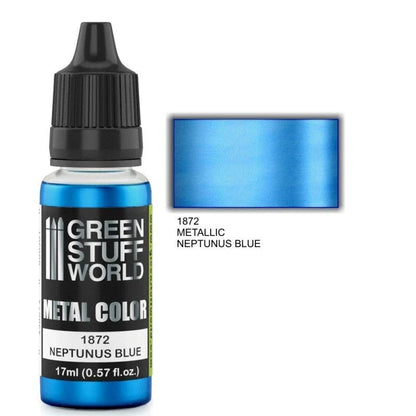 Green Stuff World - Metallic Paint Neptunus Blue 1872 for Models and Miniatures