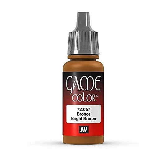 Vallejo Game Color Bright Bronze Paint, 17ml