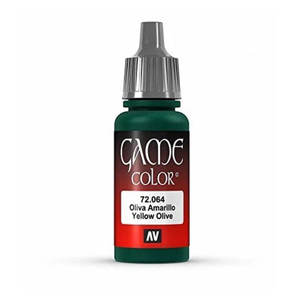 Vallejo Game Color Yellow Olive Paint, 17ml