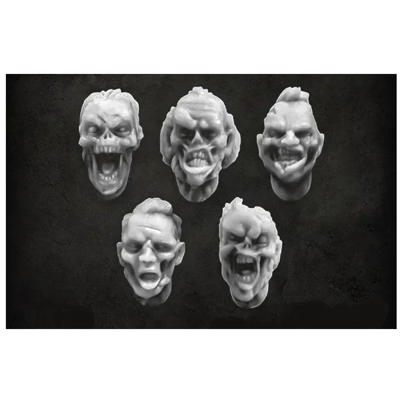 Green Stuff World for Models and Miniatures Zombie Heads v2 S088