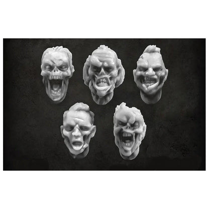 Green Stuff World for Models and Miniatures Zombie Heads v2 S088