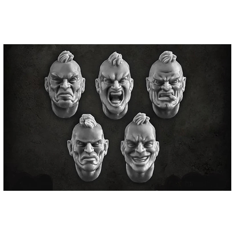 Green Stuff World for Models and Miniatures Mohawk Heads S112