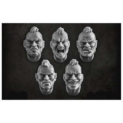 Green Stuff World for Models and Miniatures Mohawk Heads S112